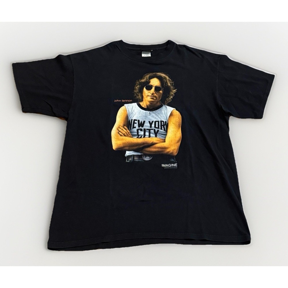 Vintage Winterland John Lennon Shirt Band Tee XL Portrait Give Peace A Chance